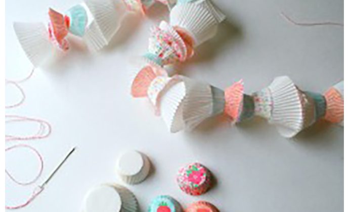 Cupcake Liner Birthday Garland