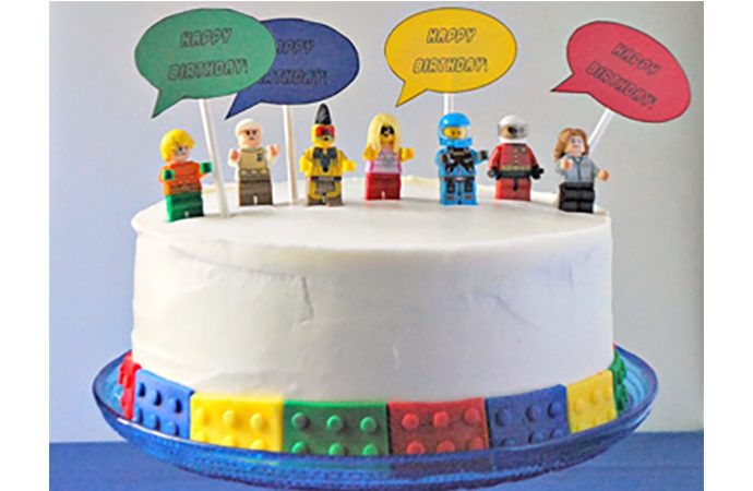 Minifigure Birthday Cake