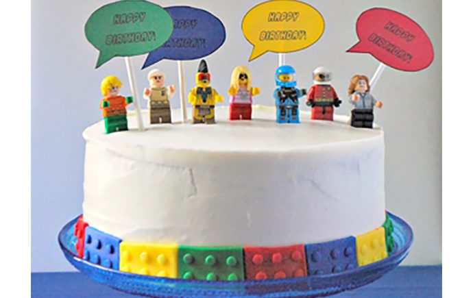 Minifigure Birthday Cake