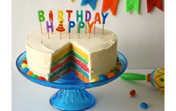 Mexican Jumping Bean Rainbow Cake