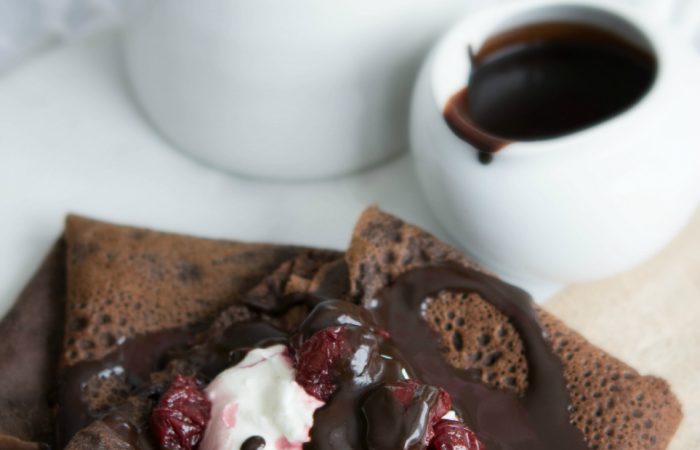 Chocolate Teff Crepes