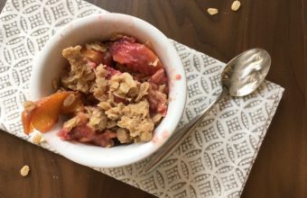 Nectarine Crisp with Plums