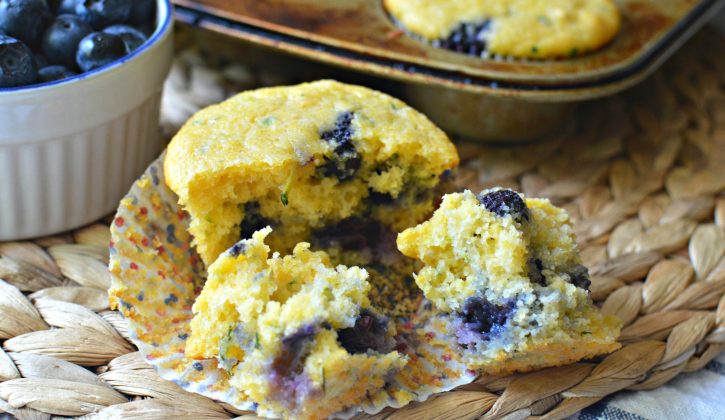 Blueberry and Zucchini Cornbread Muffins - SavvyMom