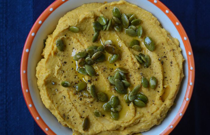 Roasted Garlic and Pumpkin Hummus