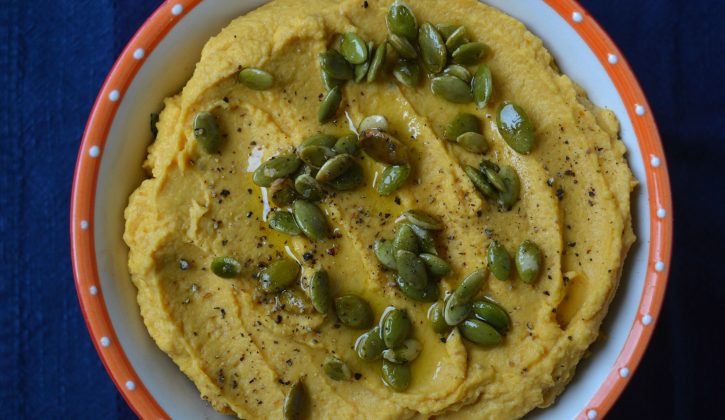 Roasted Garlic and Pumpkin Hummus