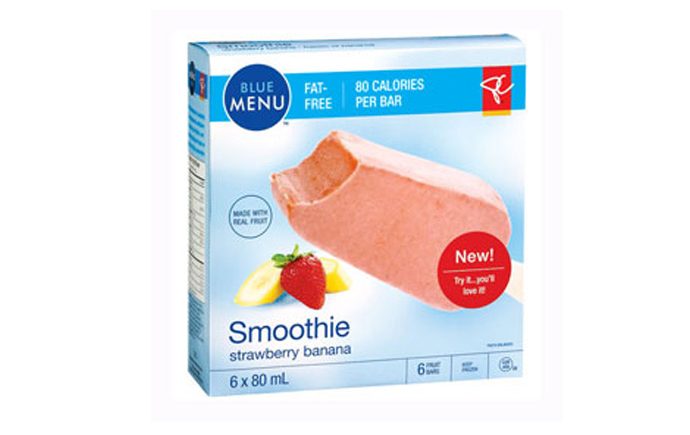 PC Blue Menu Strawberry Banana Smoothie Pops