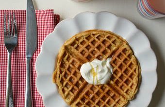 Orange Vanilla Yogurt Waffles