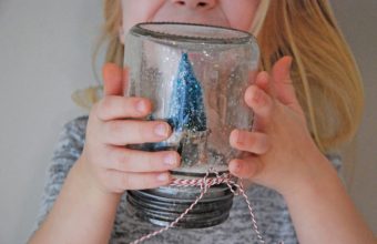 simple DIY snowglobe
