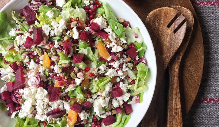 Colourful Winter Salad with Brussels Sprouts, Clementines and Pomegranates - SavvyMom