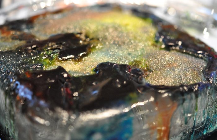 melting ice with salt cool preschool science experiment