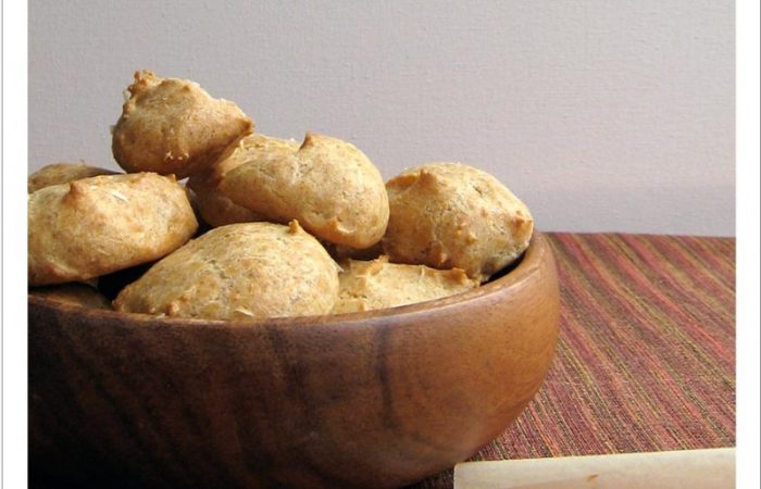 spelt parmesan gougeres