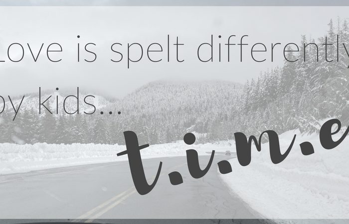 love is spelt time