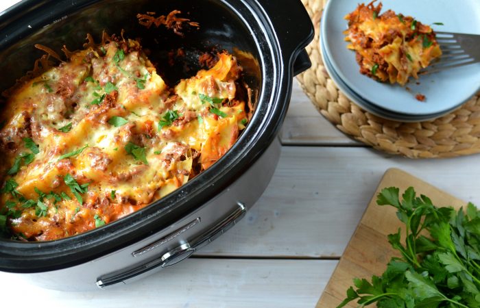 Slow Cooker Meaty Lasagna