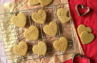 Conversation Heart Graham Cookies