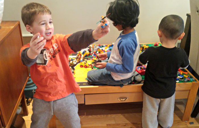 Kyle playdate with friends